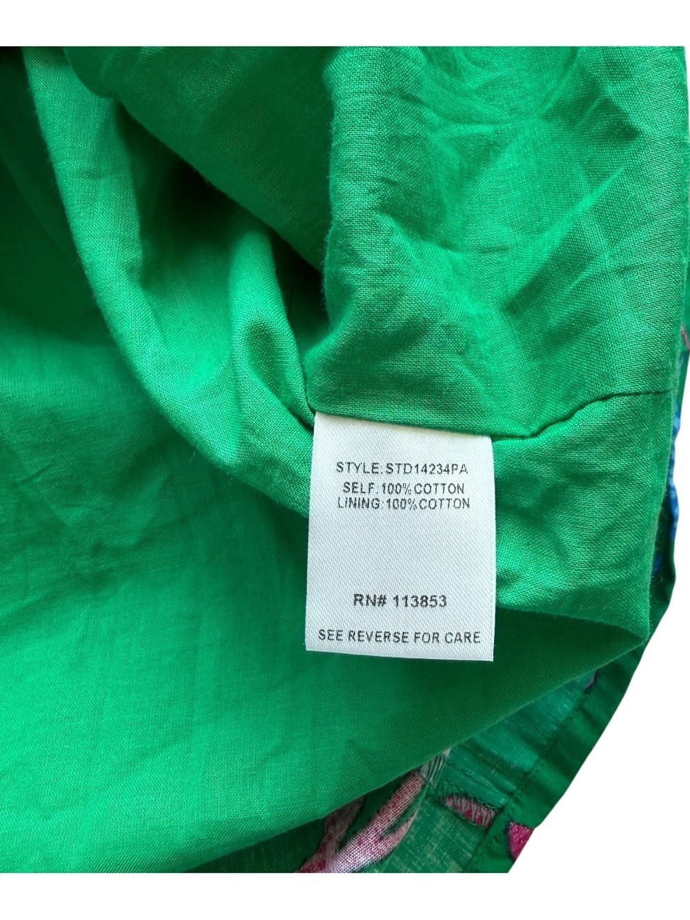 SugarLips Green Floral Ruffle Sleeve Tiered Mini Dress Cotton M NWT Cottagecore - Picture 10 of 13